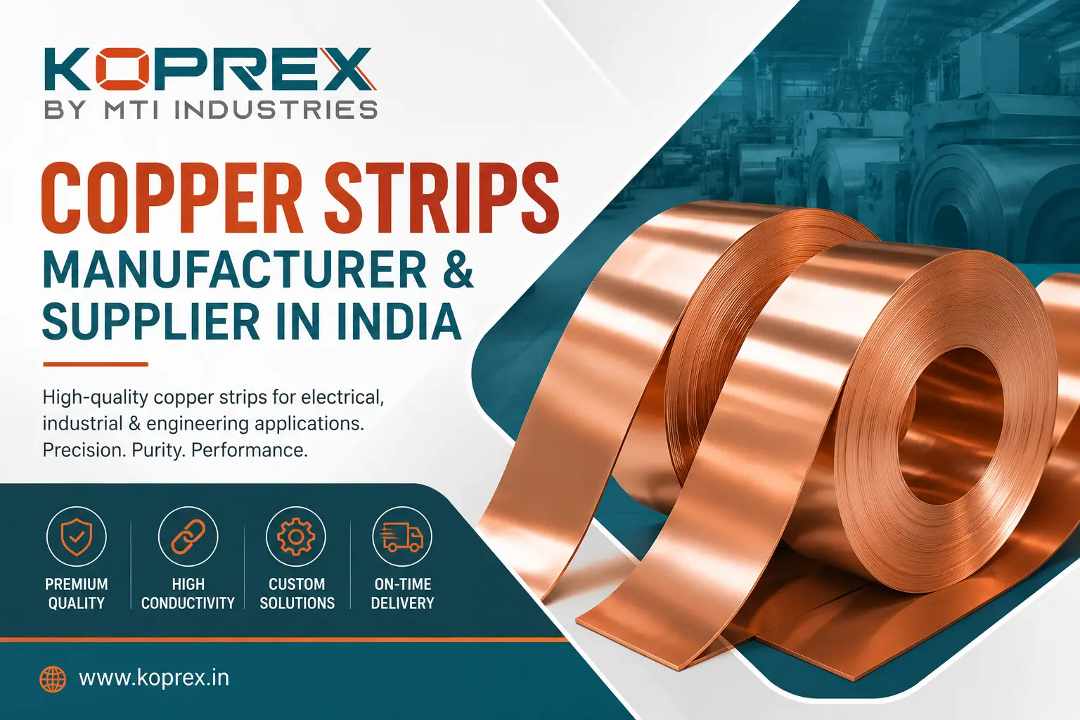 Copper Strips Manufacturer & Supplier in India | Koprex